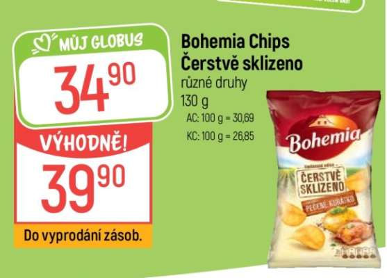 Bohemia chips Čerstvě sklizeno