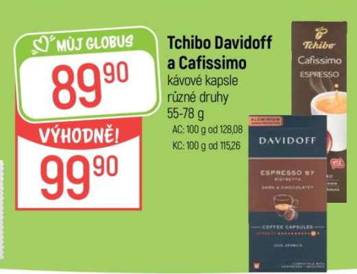 Tchibo Davidoff a Cafissimo kávové kapsle