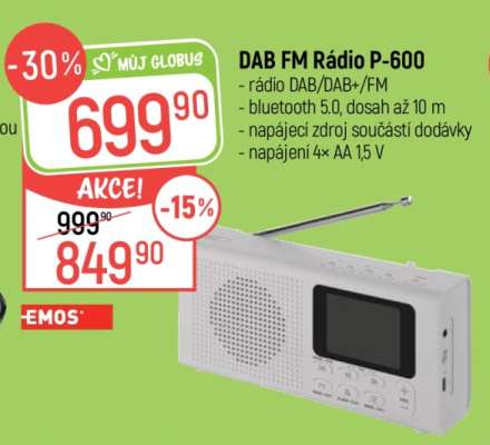 DAB FM Rádio P-600