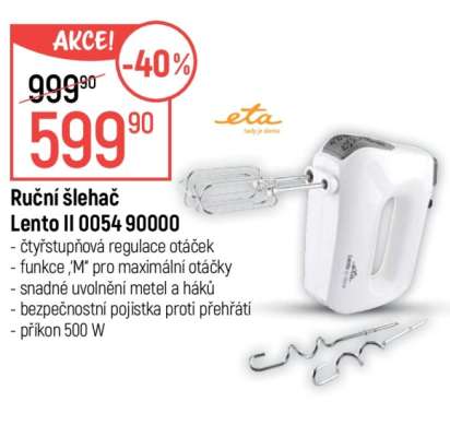 Ruční šlehač Lento II 0054 90000