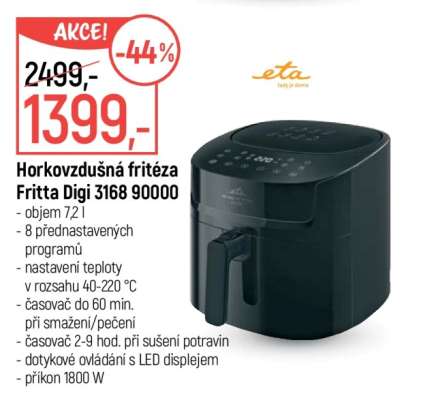 Horkovzdušná fritéza Fritta Digi 3168 90000