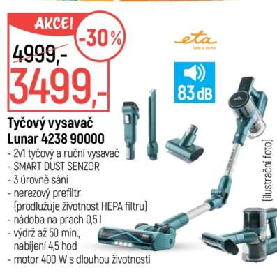 Tyčový vysavač Lunar 4238 90000