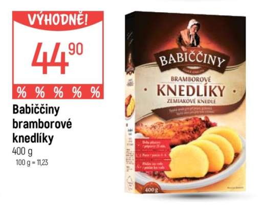 Babiččiny bramborové knedlíky