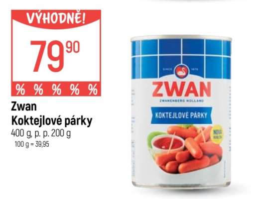 ZWAN KOKTEJLOVÉ PÁRKY