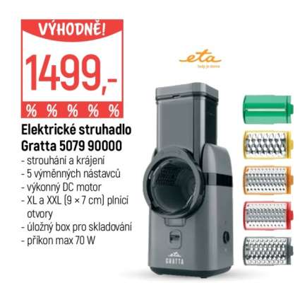 Elektrické struhadlo Gratta 5079 90000