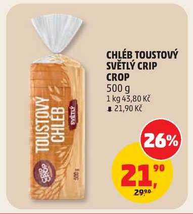 Chléb toustový světlý Crip Crop