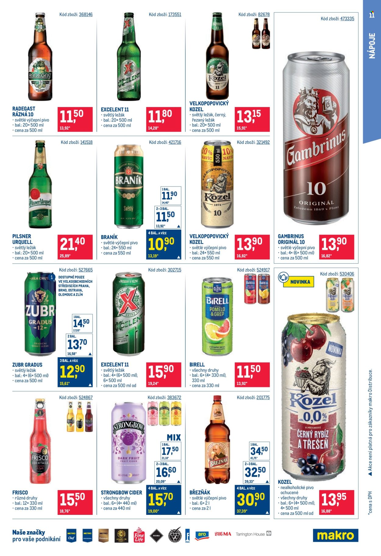 Leták MAKRO - 26.8.2026 - 8.9.2026. Strana 11