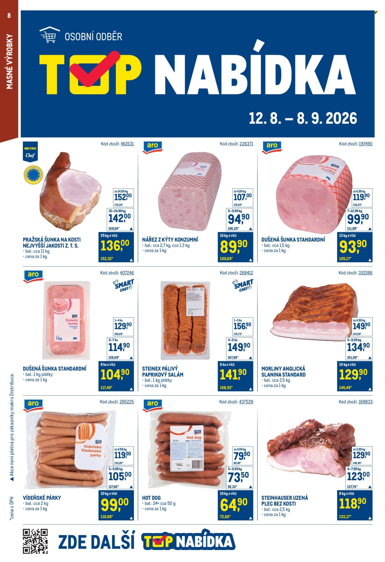Leták MAKRO - 26.8.2026 - 8.9.2026. Strana 8
