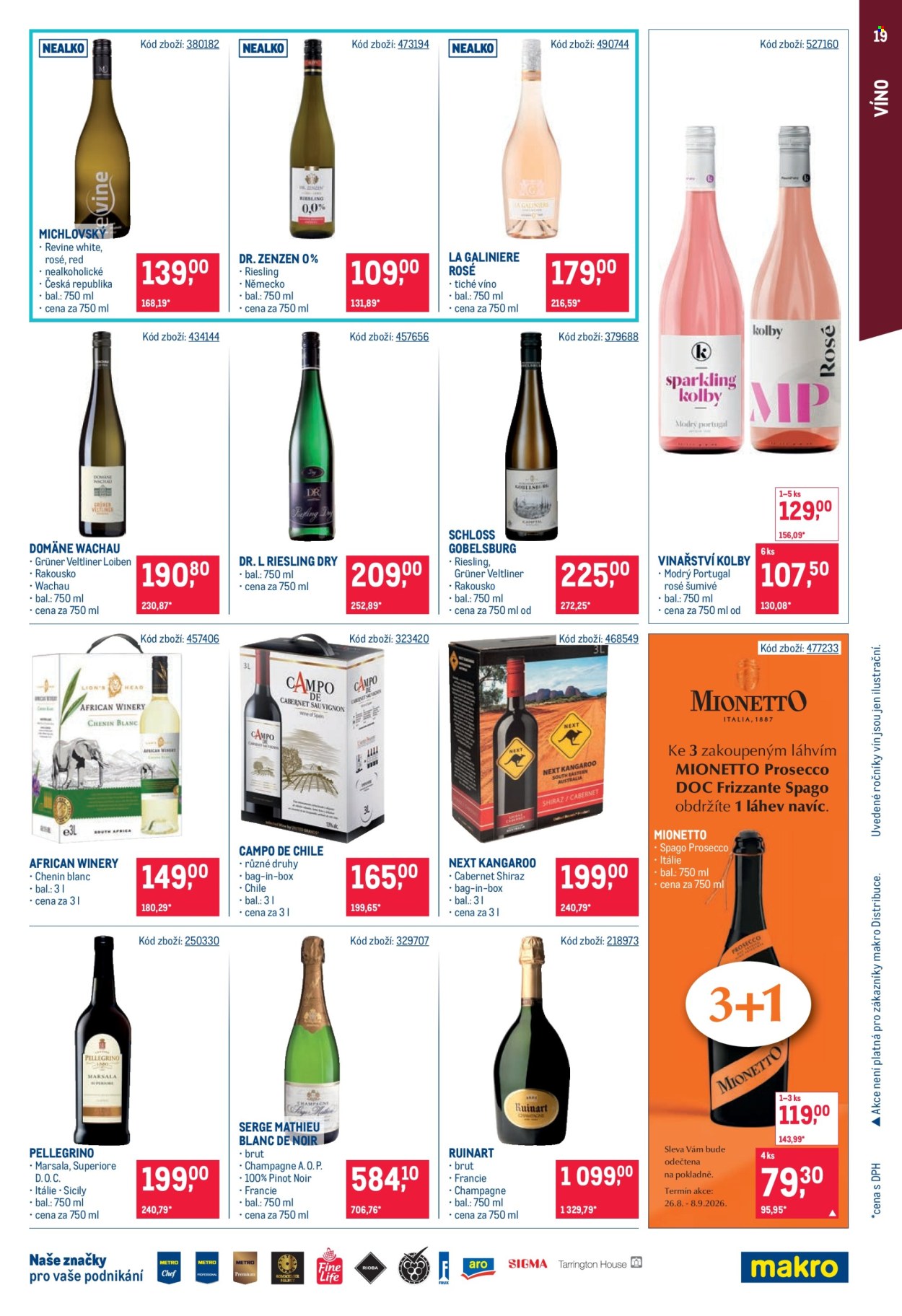 Leták MAKRO - 26.8.2026 - 8.9.2026. Strana 19