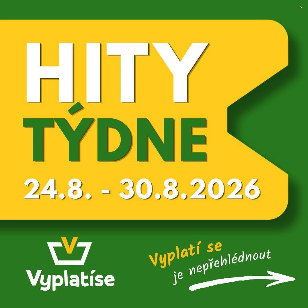Leták Vyplatíse - 24.8.2026 - 30.8.2026. Strana 1