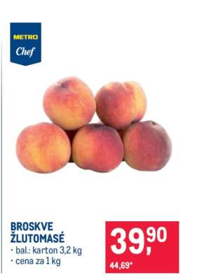 Broskve žlutomasé