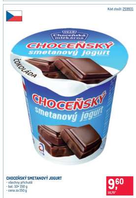 Choceňský smetanový jogurt