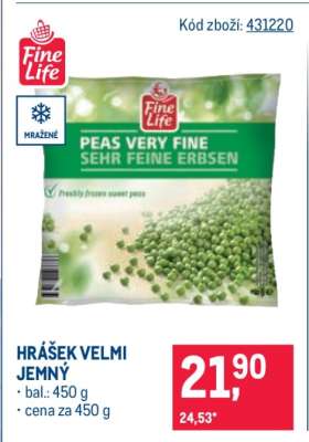 Hrášek velmi jemný