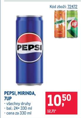 Pepsi, Mirinda, 7Up