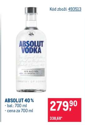 Absolut 40 %