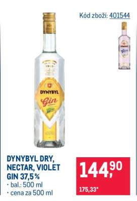 DYNYBYL DRY, NECTAR, VIOLET GIN 37,5%