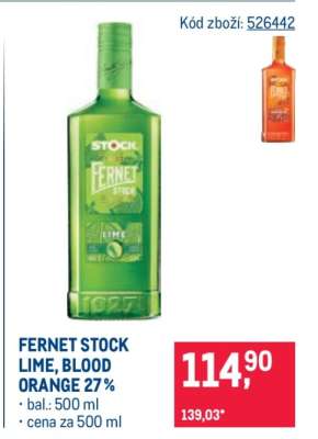 FERNET STOCK LIME, BLOOD ORANGE 27%