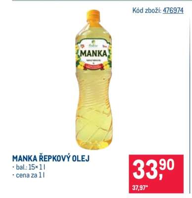 Manka Řepkový olej