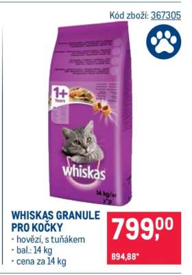 Whiskas Granule pro kočky