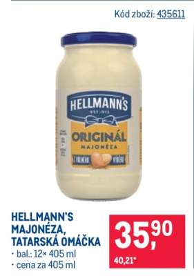 Hellmann’s Majonéza / Tatarská omáčka