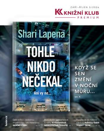 Leták Knižní klub - 1.9.2026 - 31.10.2026.
