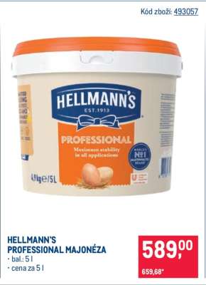 HELLMANN'S PROFESSIONAL MAJONÉZA