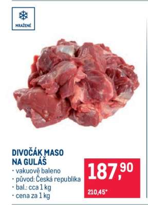 Divočák maso na guláš