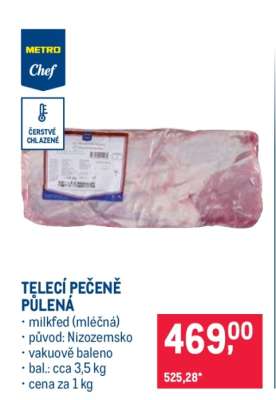 TELECÍ PEČENĚ PŮLENÁ