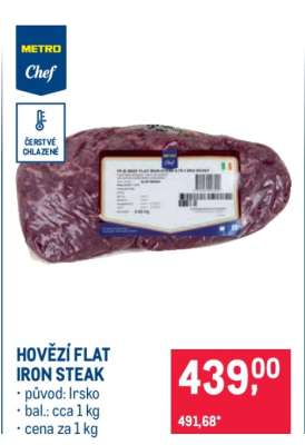 HOVĚZÍ FLAT IRON STEAK