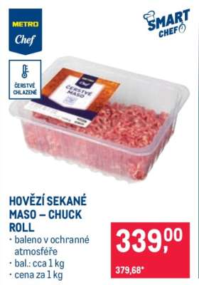 Hovězí sekané maso Chuck roll