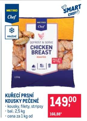 KUŘECÍ PRSNÍ KOUSKY PEČENÉ