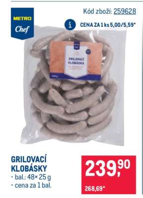 Grilovací klobásky