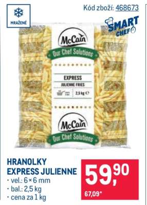 Hranolky Express Julienne