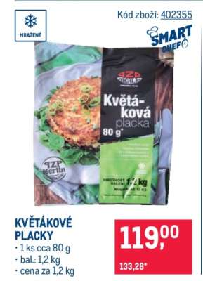 Květákové placky