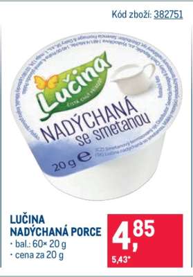 Lučina Nadýchaná porce