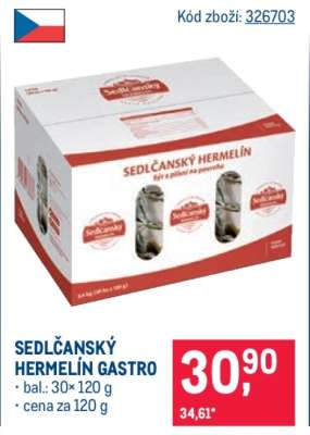 SEDLČANSKÝ HERMELÍN GASTRO