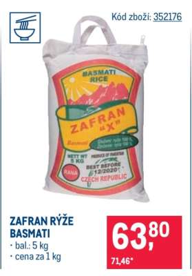 ZAFRAN RÝŽE BASMATI