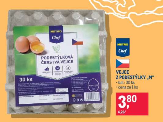 Vejce z podestýlky „M“