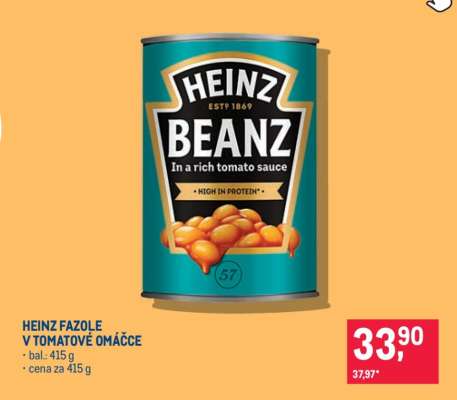 Heinz Fazole v tomatové omáčce