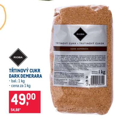 Třtinový cukr Dark Demerara