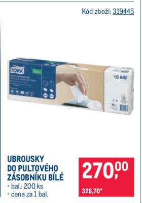 UBROUSKY DO PULTOVÉHO ZÁSOBNÍKU BÍLÉ