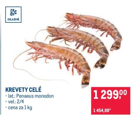 Krevety celé