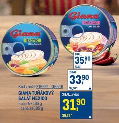 GIANA TUŇÁKOVÝ SALÁT MEXICO