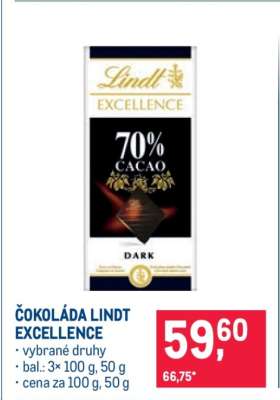 Čokoláda Lindt Excellence