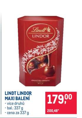 LINDT LINDOR MAXI BALENÍ