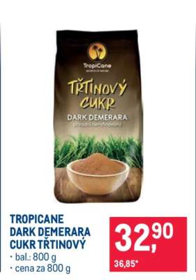 TROPICANE DARK DEMERARA CUKR TŘTINOVÝ