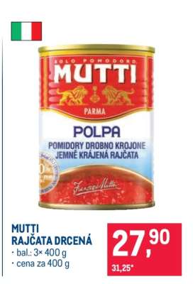 MUTTI RAJČATA DRCENÁ