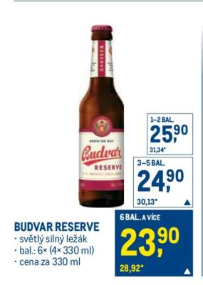 BUDVAR RESERVE