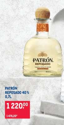 PATRÓN REPOSADO 40 % 0,7L