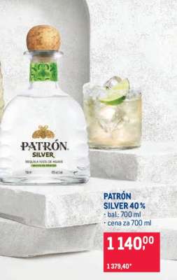 PATRÓN SILVER 40 %